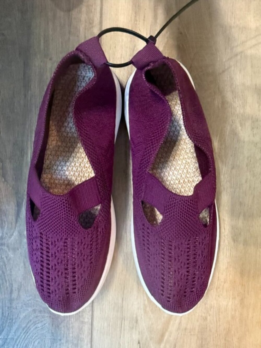 NEW Purple Slip On athletic shoes for women Sz 38 (7.5)